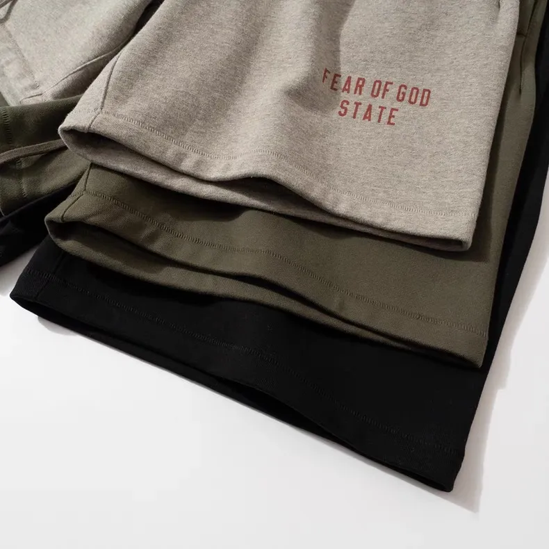 🦋 、Hot Sale🦋 80 Fear of God Essentials Fall 24 BACK TO SCHOOL Series Fleece Soccer Short Same Style /BLACK /MILITARY /OLIVE /DARK HEATHER Size XS-XL